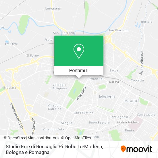 Mappa Studio Erre di Roncaglia Pi. Roberto-Modena