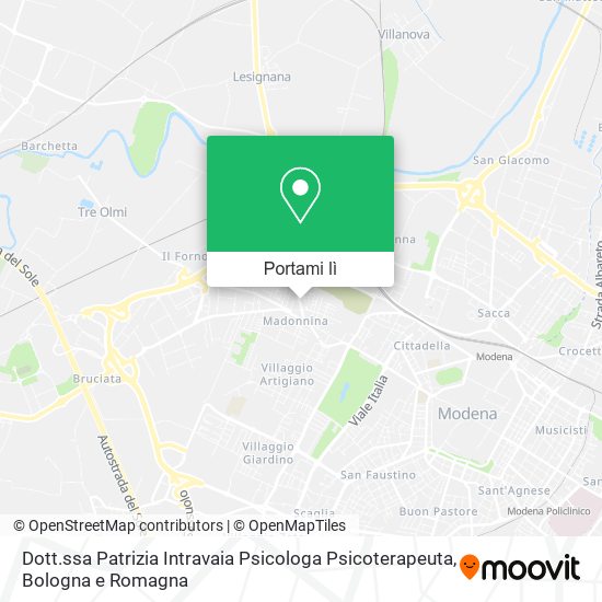 Mappa Dott.ssa Patrizia Intravaia Psicologa Psicoterapeuta