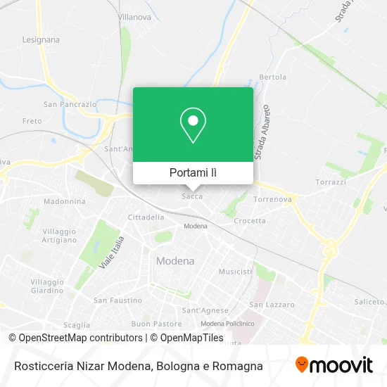 Mappa Rosticceria Nizar Modena