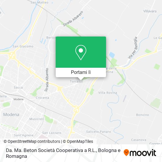 Mappa Da. Ma. Beton Società Cooperativa a R.L.