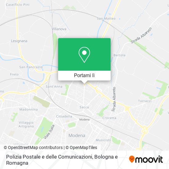 Mappa Polizia Postale e delle Comunicazioni
