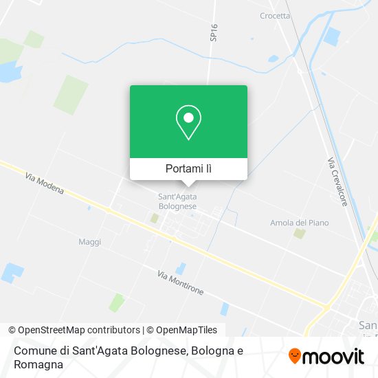 Mappa Comune di Sant'Agata Bolognese