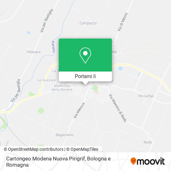 Mappa Cartongeo Modena Nuova Pirigrif