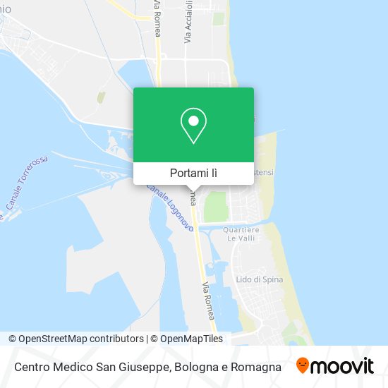 Mappa Centro Medico San Giuseppe