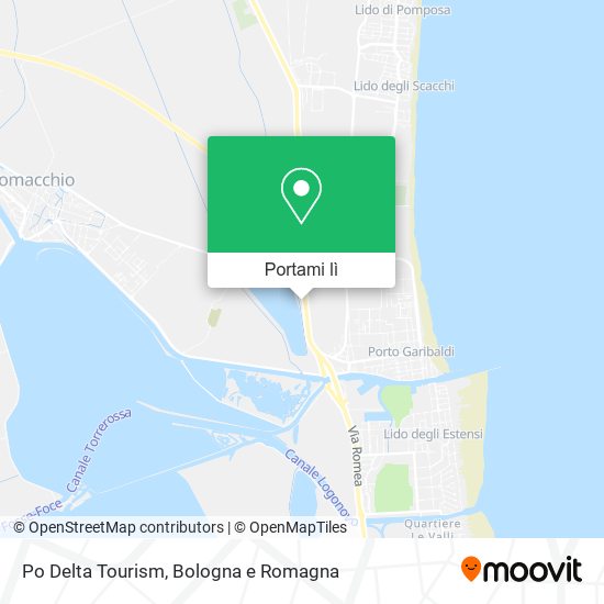 Mappa Po Delta Tourism
