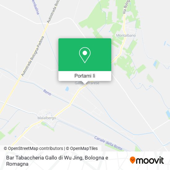 Mappa Bar Tabaccheria Gallo di Wu Jing