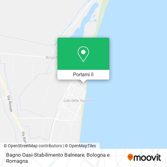 Mappa Bagno Oasi-Stabilimento Balneare