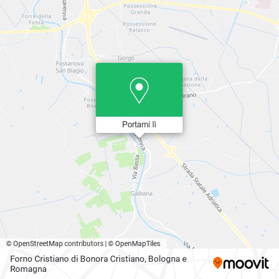 Mappa Forno Cristiano di Bonora Cristiano