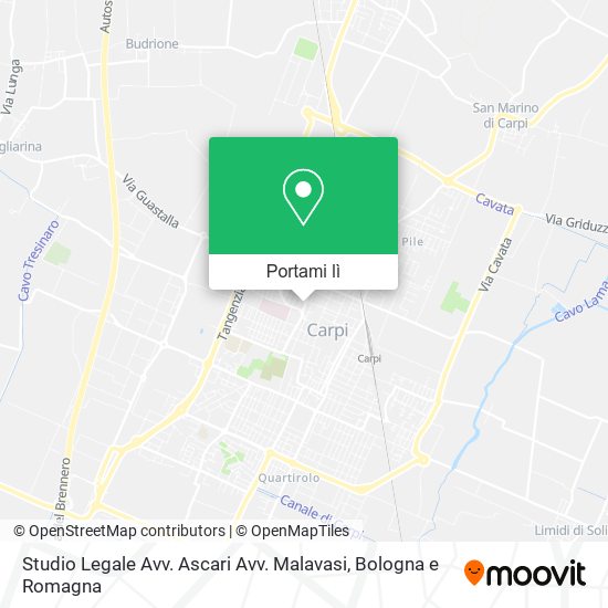 Mappa Studio Legale Avv. Ascari Avv. Malavasi