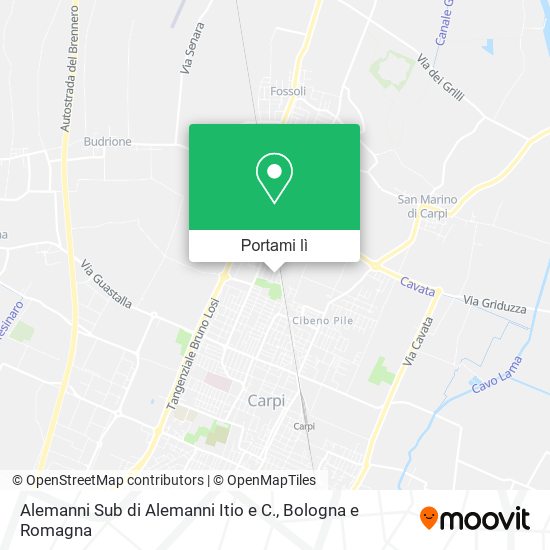 Mappa Alemanni Sub di Alemanni Itio e C.
