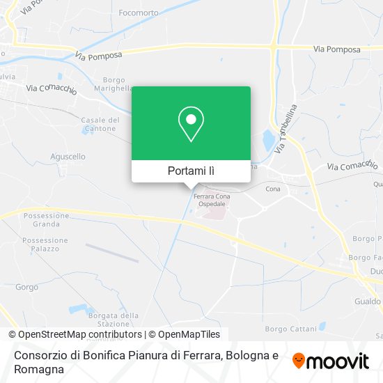 Mappa Consorzio di Bonifica Pianura di Ferrara