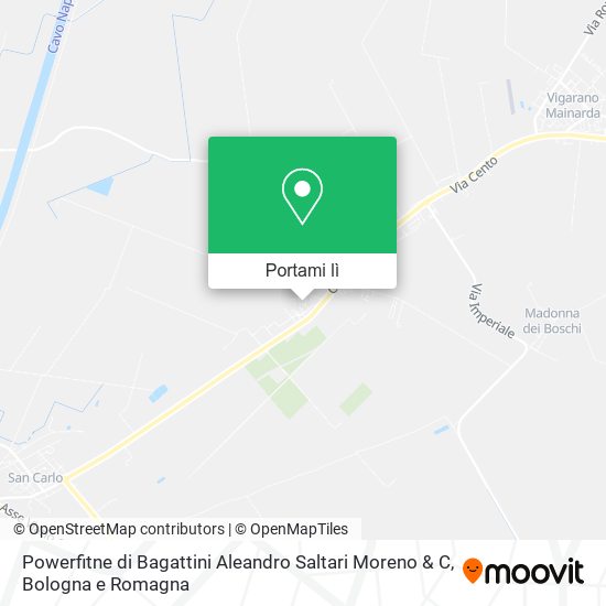 Mappa Powerfitne di Bagattini Aleandro Saltari Moreno & C