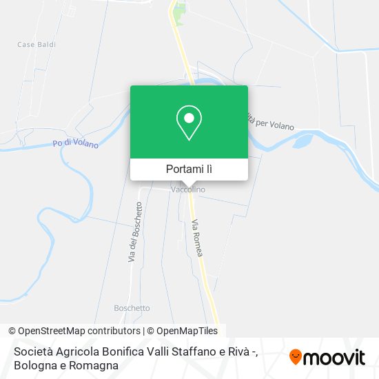 Mappa Società Agricola Bonifica Valli Staffano e Rivà -