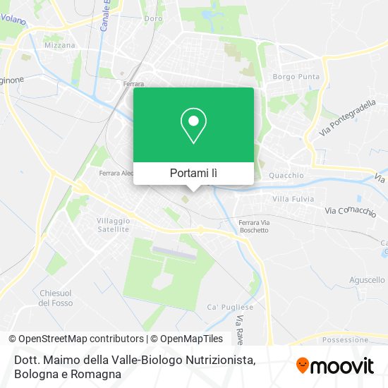 Mappa Dott. Maimo della Valle-Biologo Nutrizionista