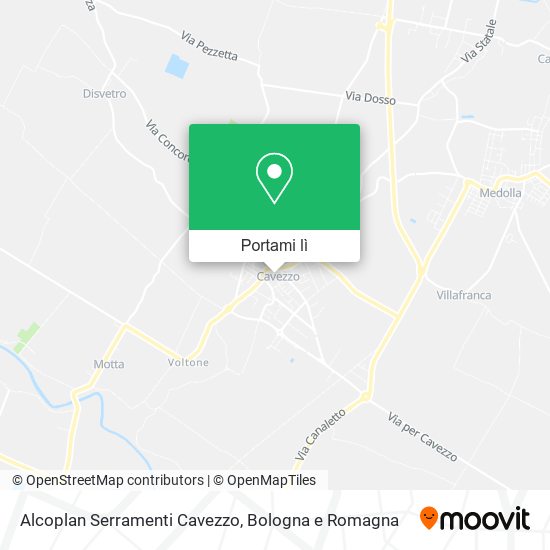 Mappa Alcoplan Serramenti Cavezzo
