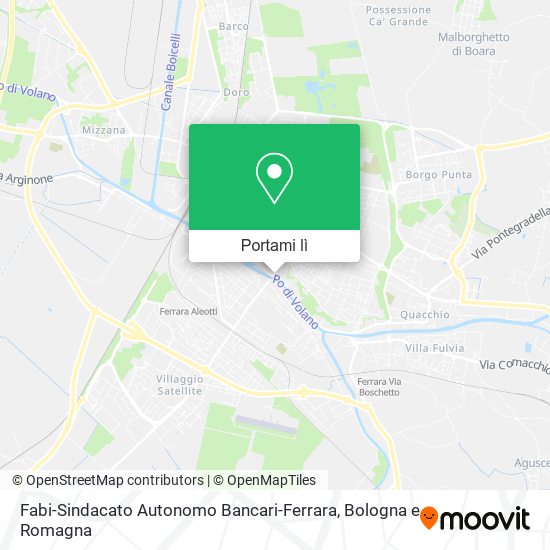Mappa Fabi-Sindacato Autonomo Bancari-Ferrara