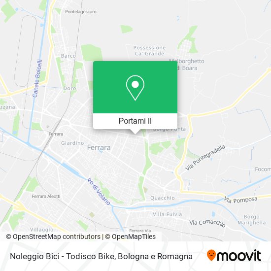 Mappa Noleggio Bici - Todisco Bike