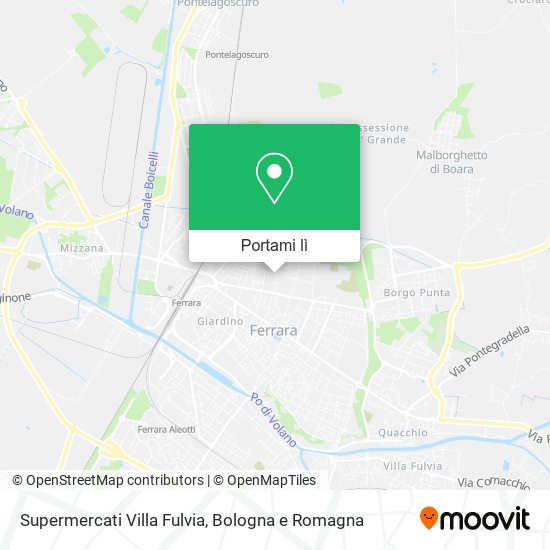 Mappa Supermercati Villa Fulvia