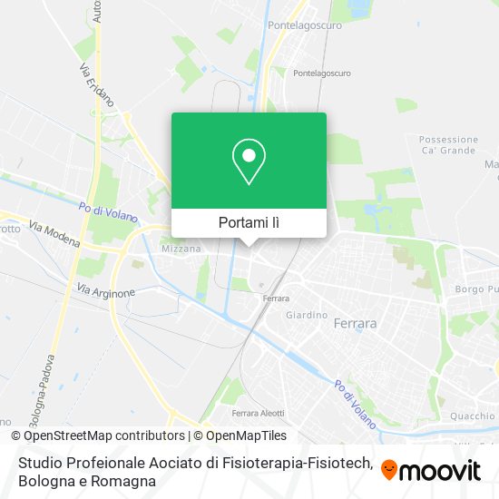 Mappa Studio Profeionale Aociato di Fisioterapia-Fisiotech