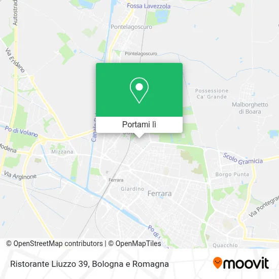 Mappa Ristorante Liuzzo 39