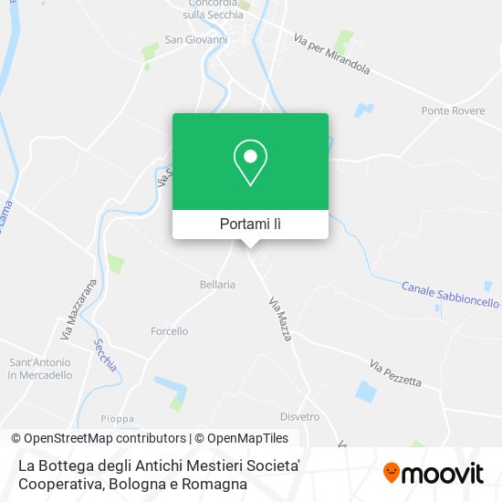 Mappa La Bottega degli Antichi Mestieri Societa' Cooperativa