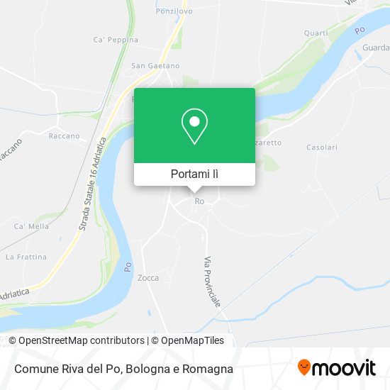 Mappa Comune Riva del Po