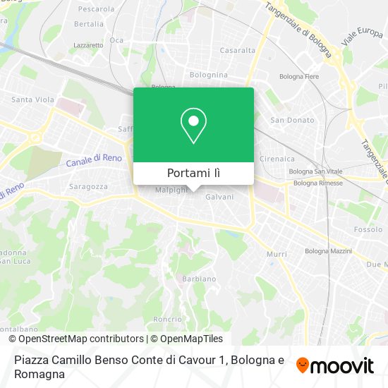 Mappa Piazza Camillo Benso Conte di Cavour 1