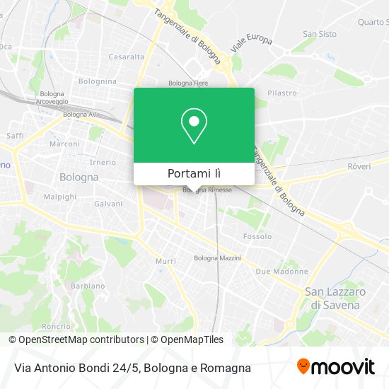 Mappa Via Antonio Bondi 24/5