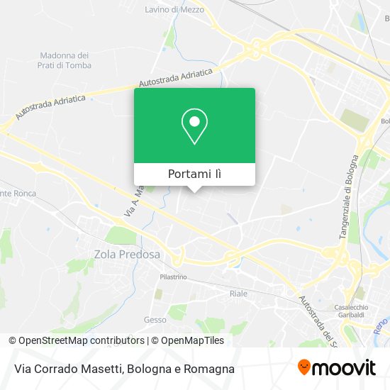 Mappa Via Corrado Masetti