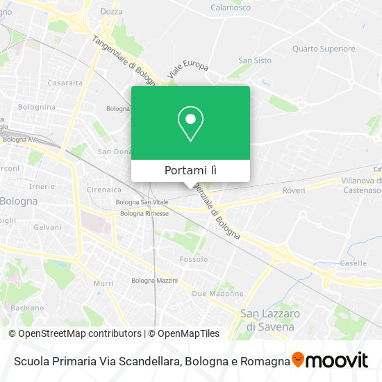 Mappa Scuola Primaria Via Scandellara