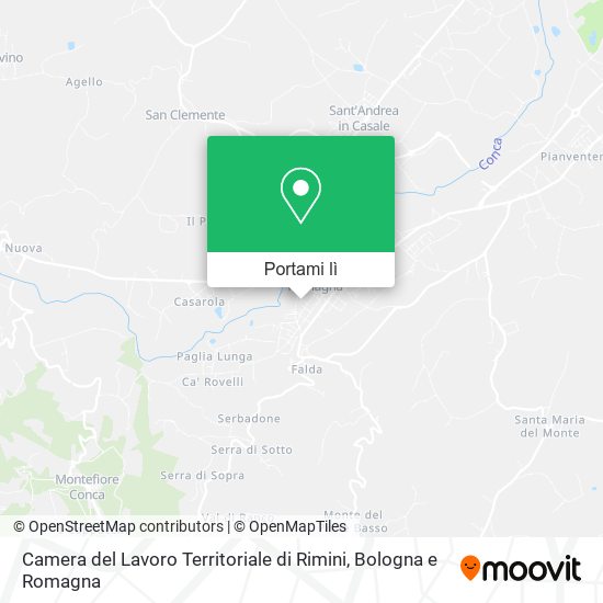 Mappa Camera del Lavoro Territoriale di Rimini