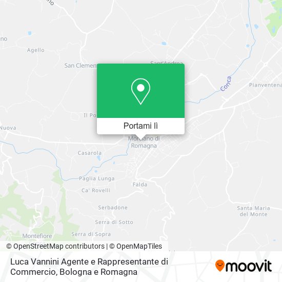 Mappa Luca Vannini Agente e Rappresentante di Commercio