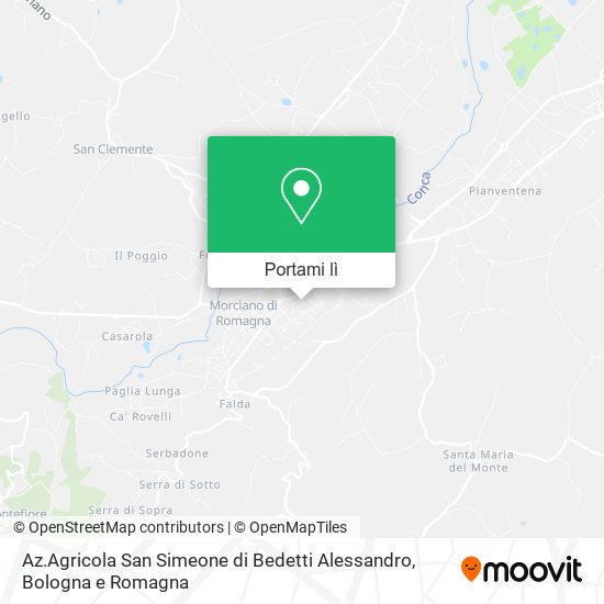 Mappa Az.Agricola San Simeone di Bedetti Alessandro