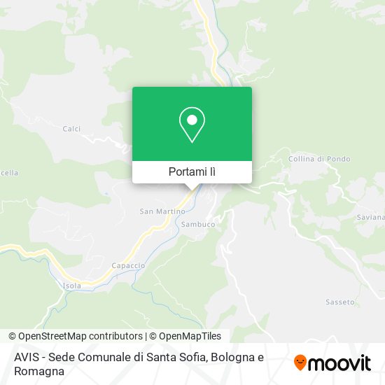 Mappa AVIS - Sede Comunale di Santa Sofia