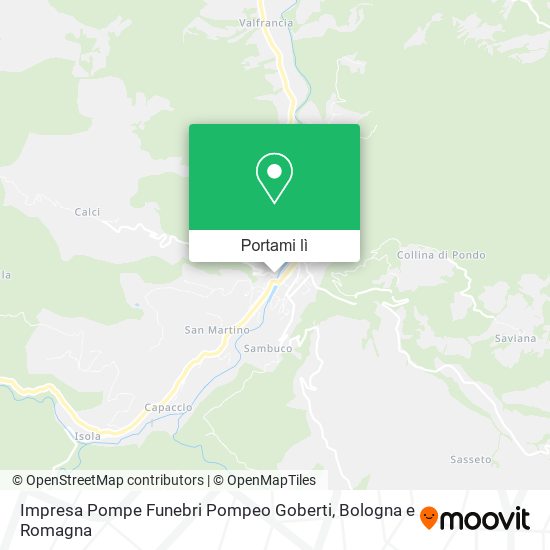 Mappa Impresa Pompe Funebri Pompeo Goberti