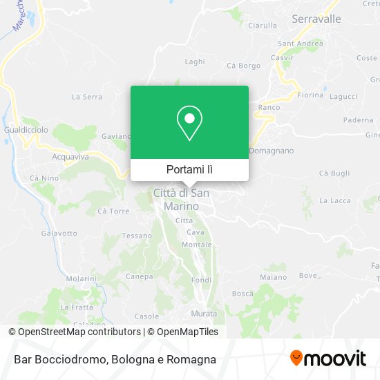 Mappa Bar Bocciodromo