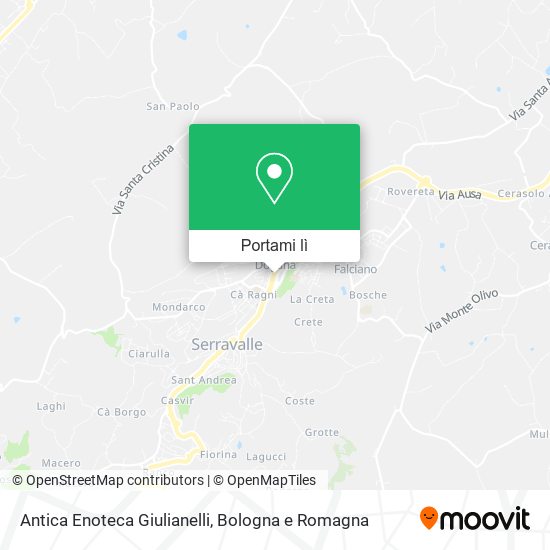 Mappa Antica Enoteca Giulianelli