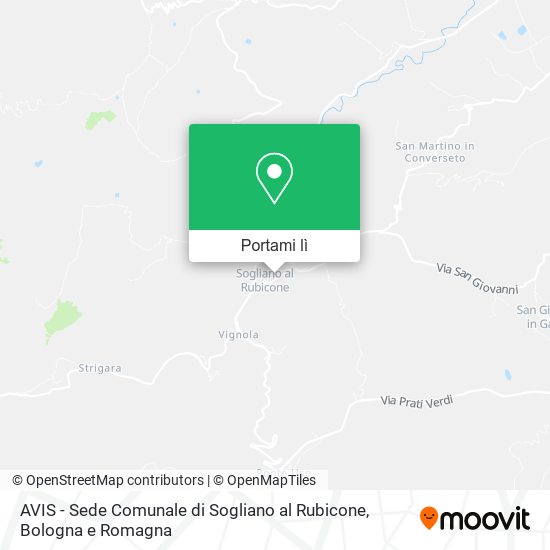Mappa AVIS - Sede Comunale di Sogliano al Rubicone