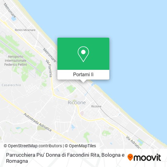 Mappa Parrucchiera Piu' Donna di Facondini Rita