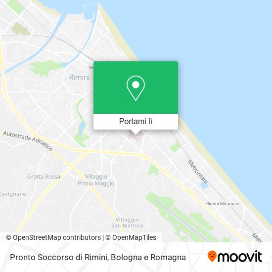 Mappa Pronto Soccorso di Rimini