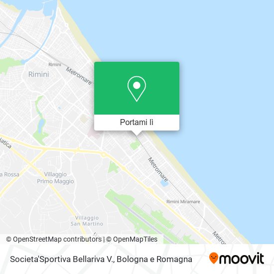 Mappa Societa'Sportiva Bellariva V.