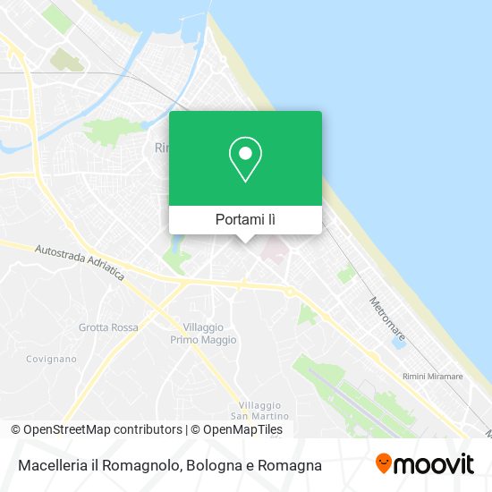 Mappa Macelleria il Romagnolo