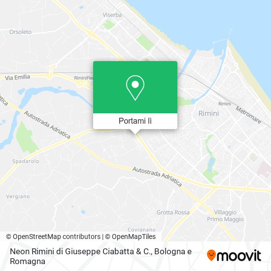 Mappa Neon Rimini di Giuseppe Ciabatta & C.