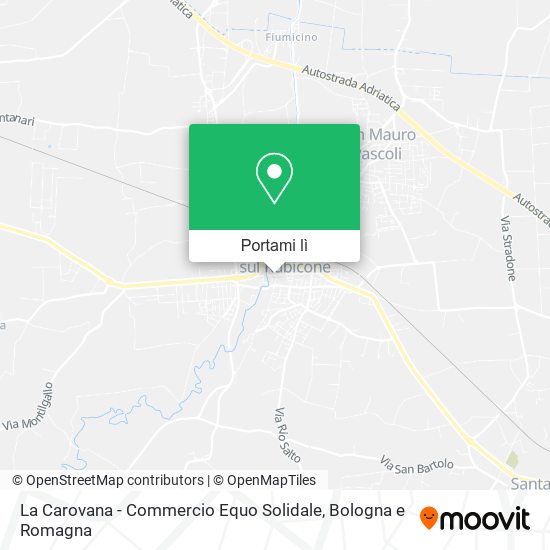 Mappa La Carovana - Commercio Equo Solidale