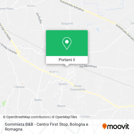 Mappa Gommista B&B - Centro First Stop
