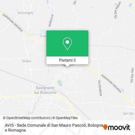 Mappa AVIS - Sede Comunale di San Mauro Pascoli