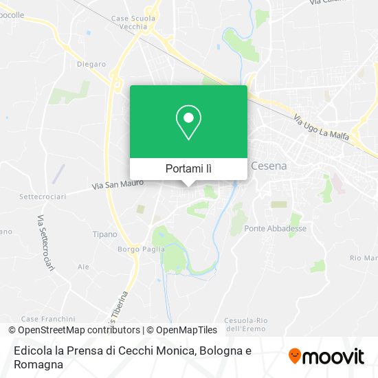 Mappa Edicola la Prensa di Cecchi Monica