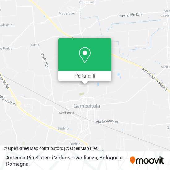 Mappa Antenna Più Sistemi Videosorveglianza