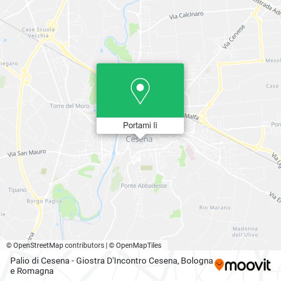 Mappa Palio di Cesena - Giostra D'Incontro Cesena