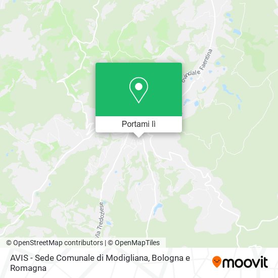 Mappa AVIS - Sede Comunale di Modigliana